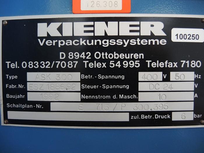 Used Kiener ASK 300 Bundler