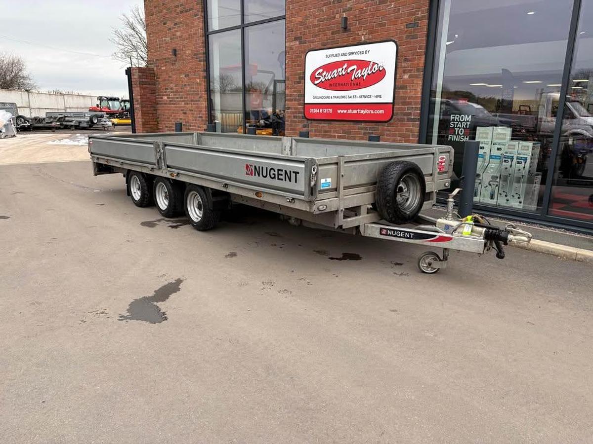 2023 Nugent Flat bed 18x6 Tri Axle with Sides