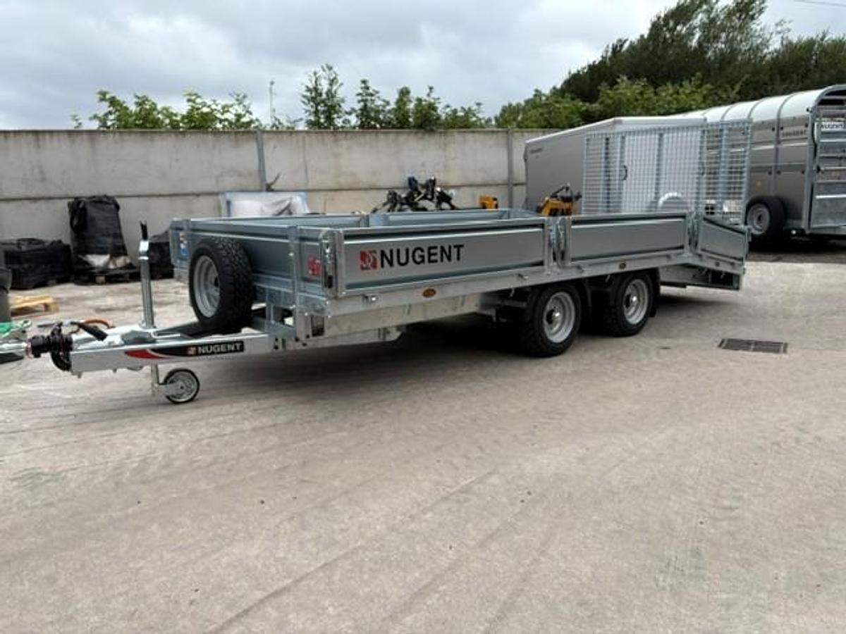 2026 Nugent Beavertail 16x7 Twin Axle.