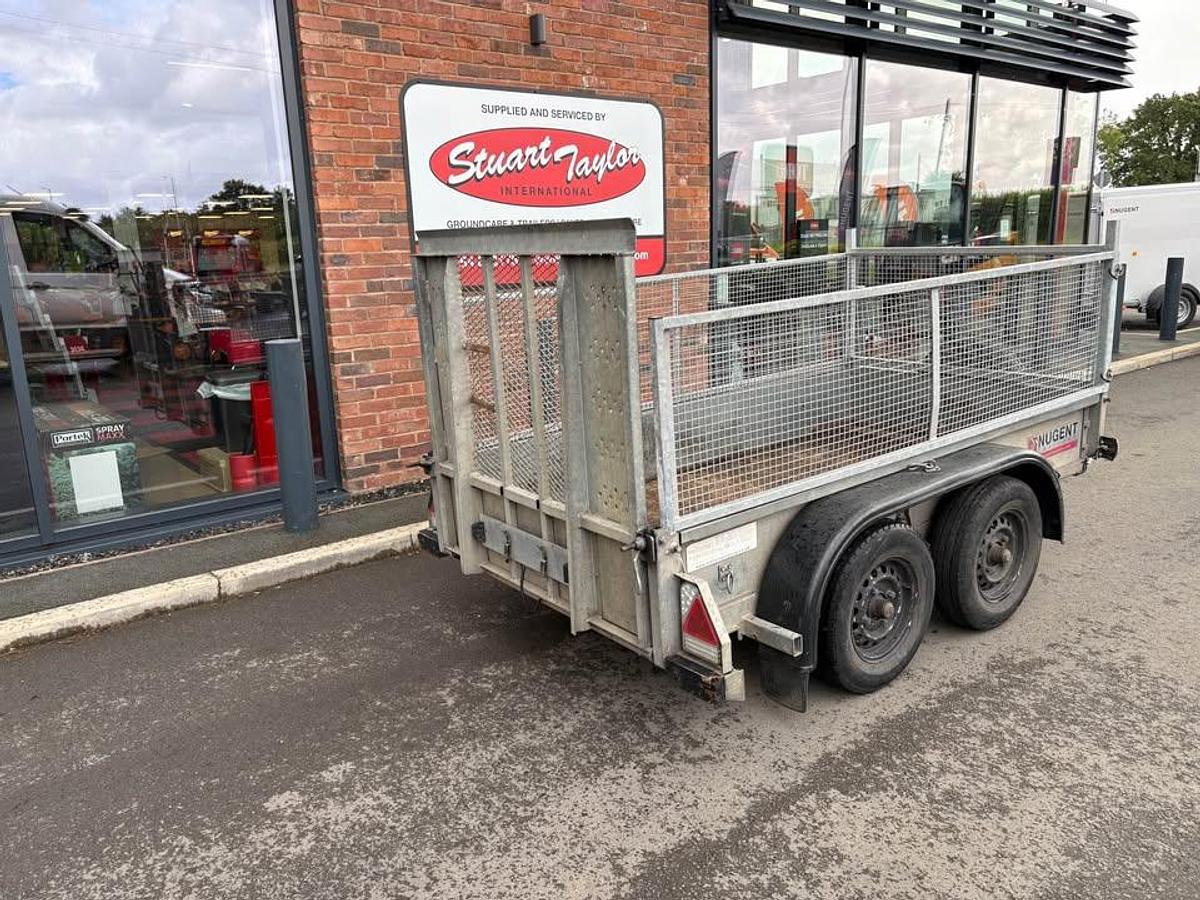 Used 2018 Nugent GP 8X4 TRAILER WITH MESH AND RAMP