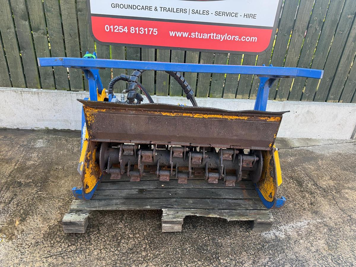 Used Bomford Turner Flailbot with Grass head and swinging forestry head