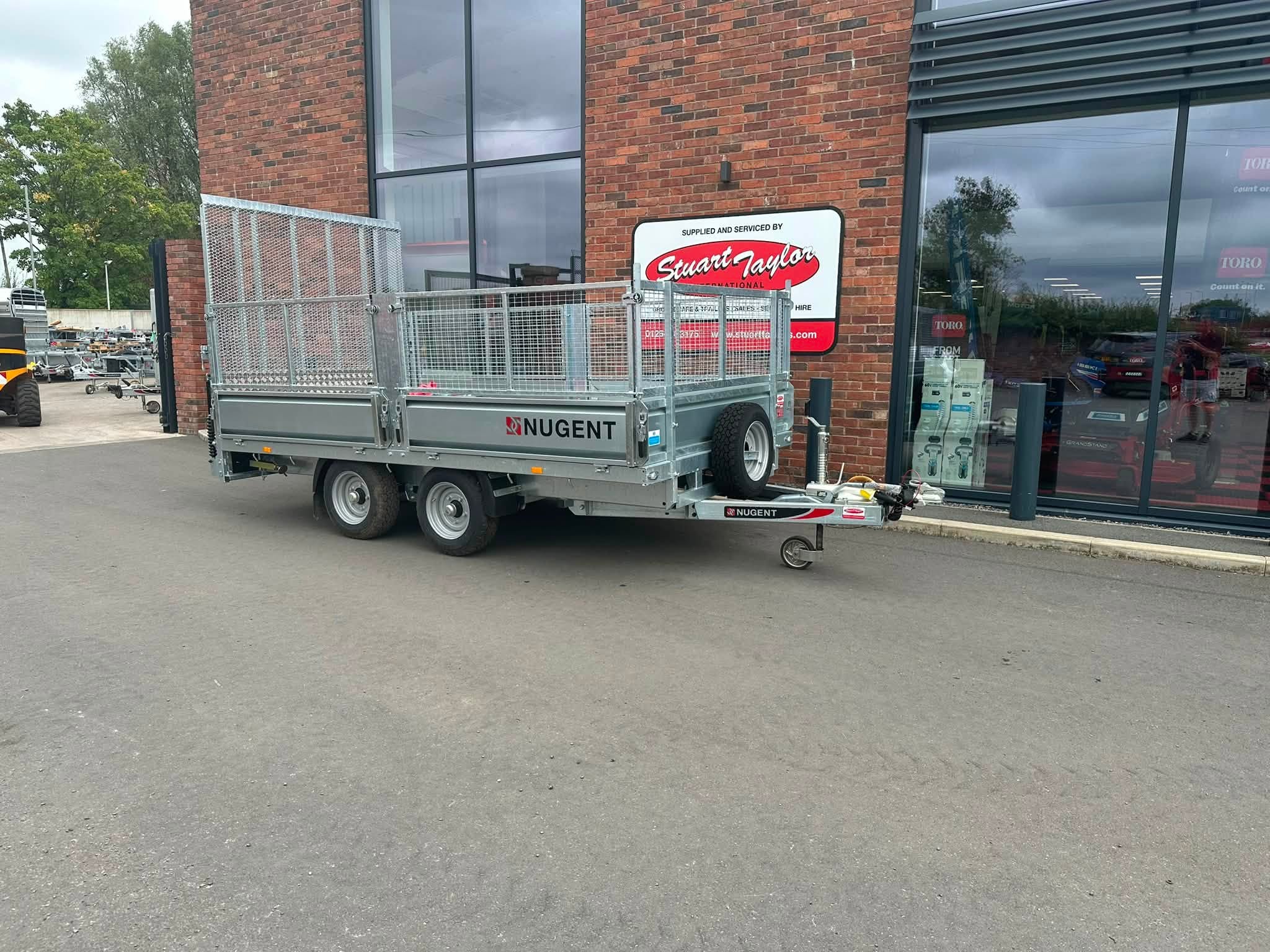 2026 Nugent 12X6 FLATBED TRAILER WITH RAMP AND MESH