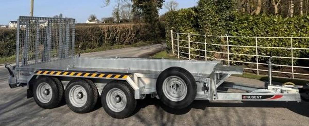 2026 Nugent 12x6 Plant Trailer with Ally Floor Tri Axle