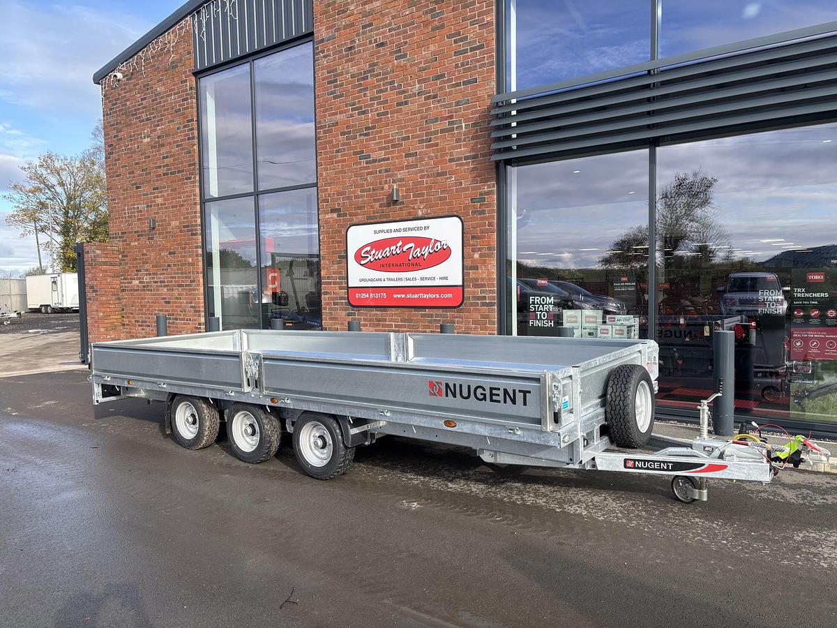 2026 Nugent 14x6 FLATBED TRI AXLE