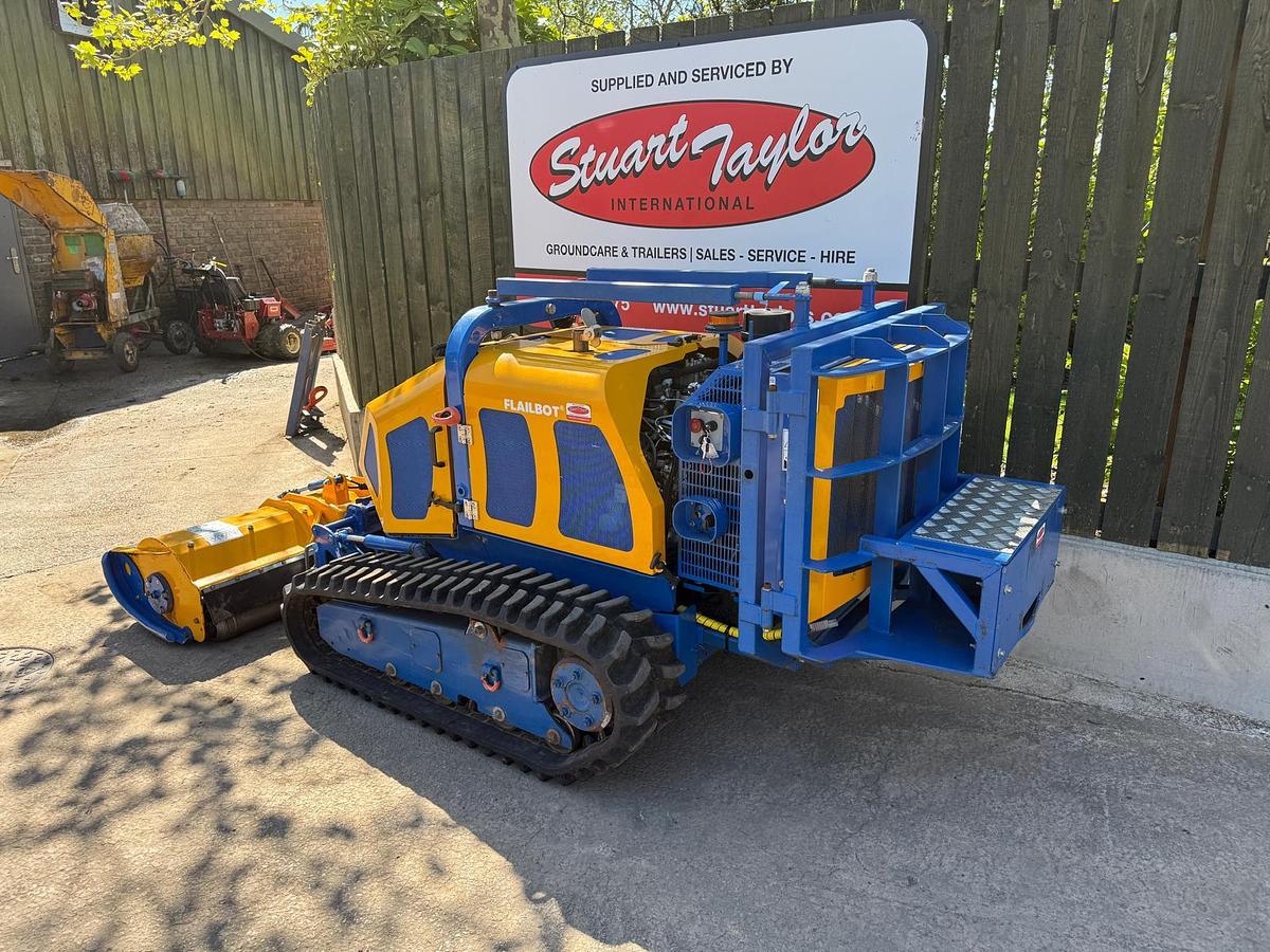Used Bomford Turner Flailbot with Grass head and swinging forestry head