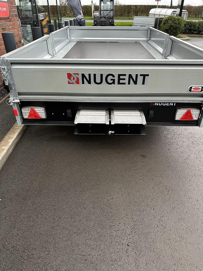 2025 Nugent Flat Bed 12x6 with Ladder Rack and Ally skids