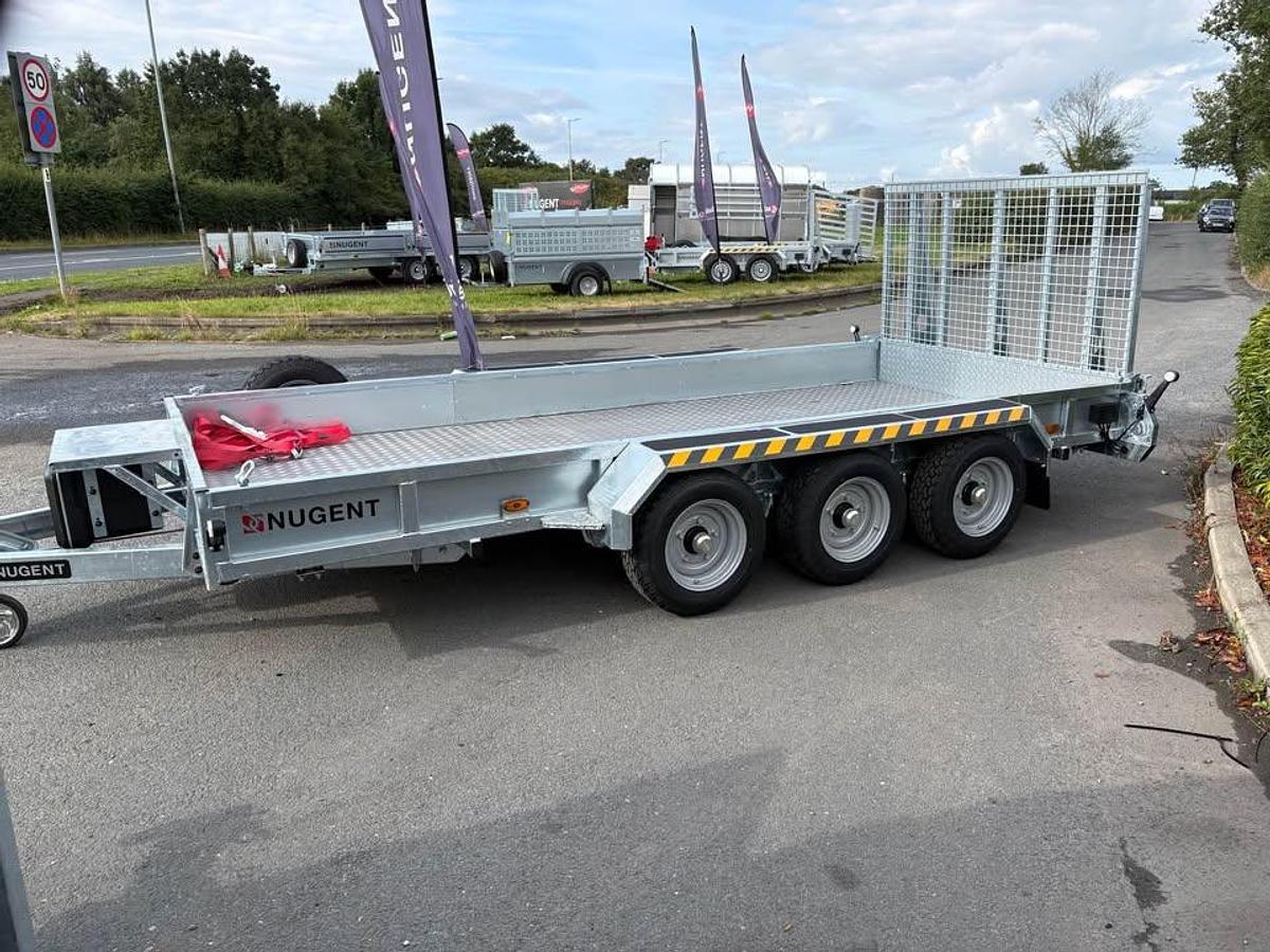 2026 Nugent 14x6 Plant Trailer with Ally Floor Tri Axle