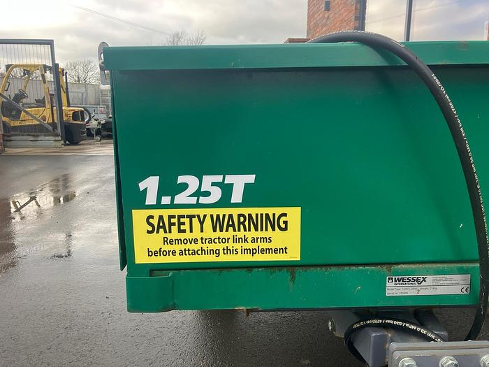 WESSEX WT-1.25T-LGPW HYD TIPPING TRAILER
