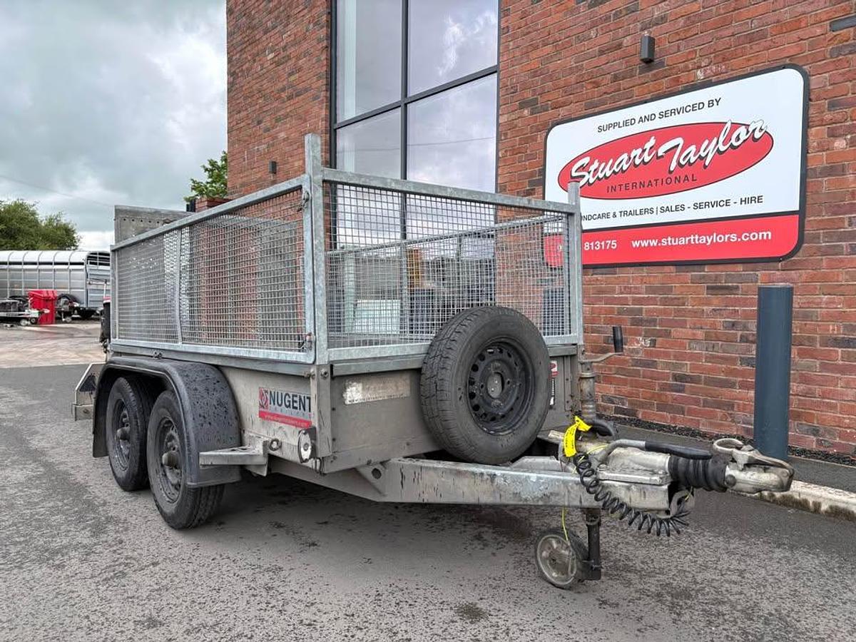 Used 2018 Nugent GP 8X4 TRAILER WITH MESH AND RAMP