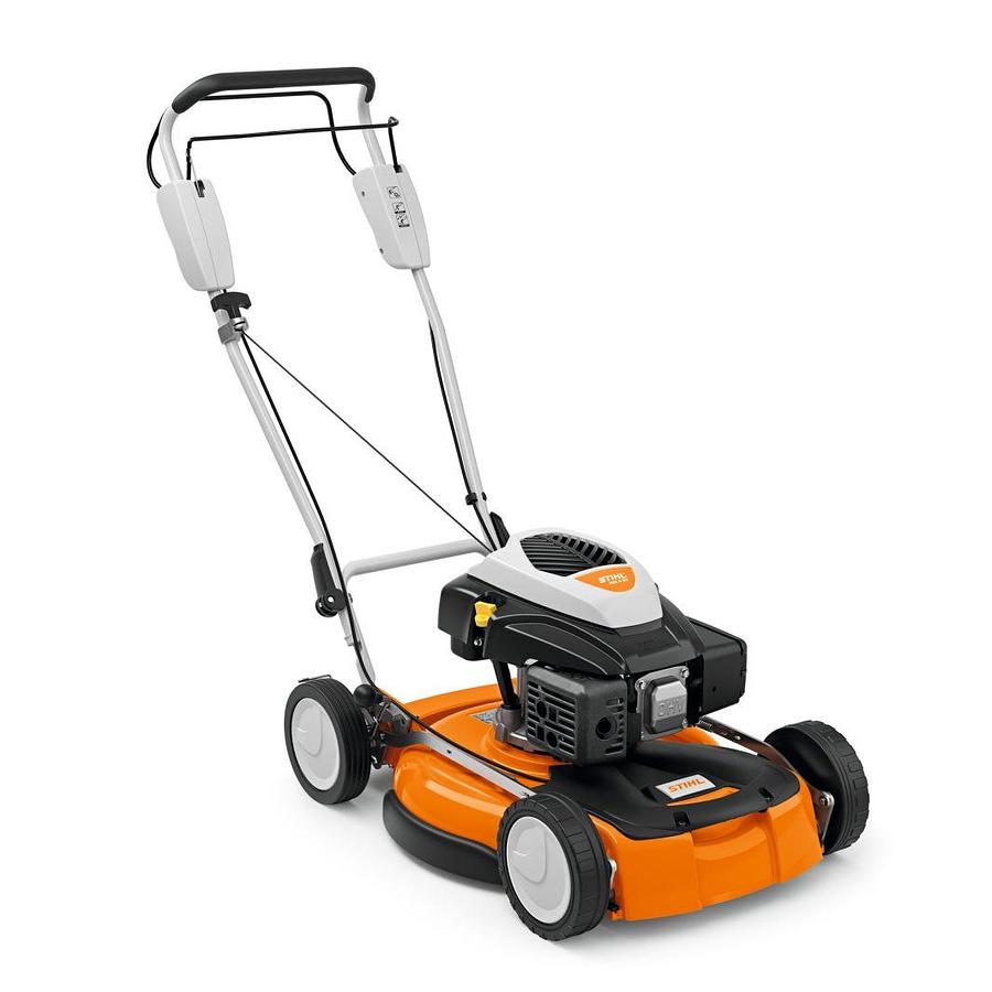 RM 4 RT Petrol Mulching Lawn Mower: Robust petrol mulching mower with 1-speed drive
