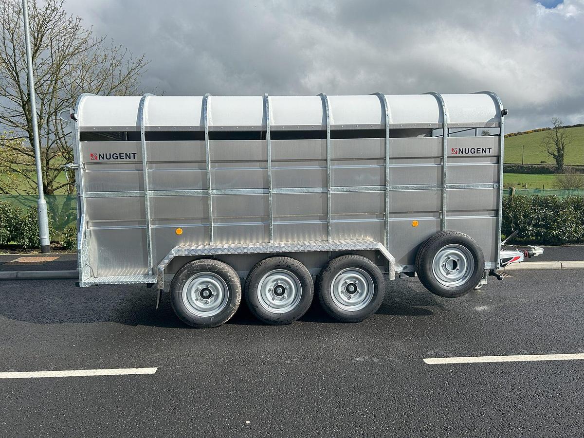 2026 Nugent Livestock Carrier with No Decks 14x6 Tri axle