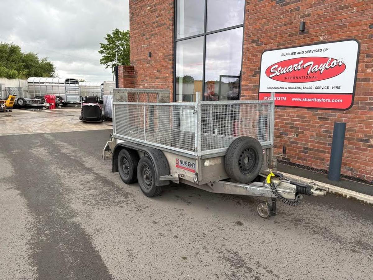 Used 2018 Nugent GP 8X4 TRAILER WITH MESH AND RAMP