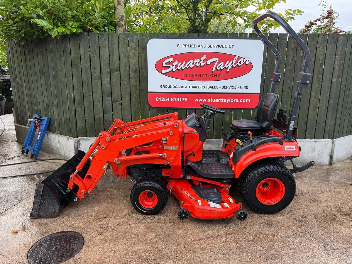 Used Kioti CS 2610 HST ROPS Compact Tractor with loader and bucket