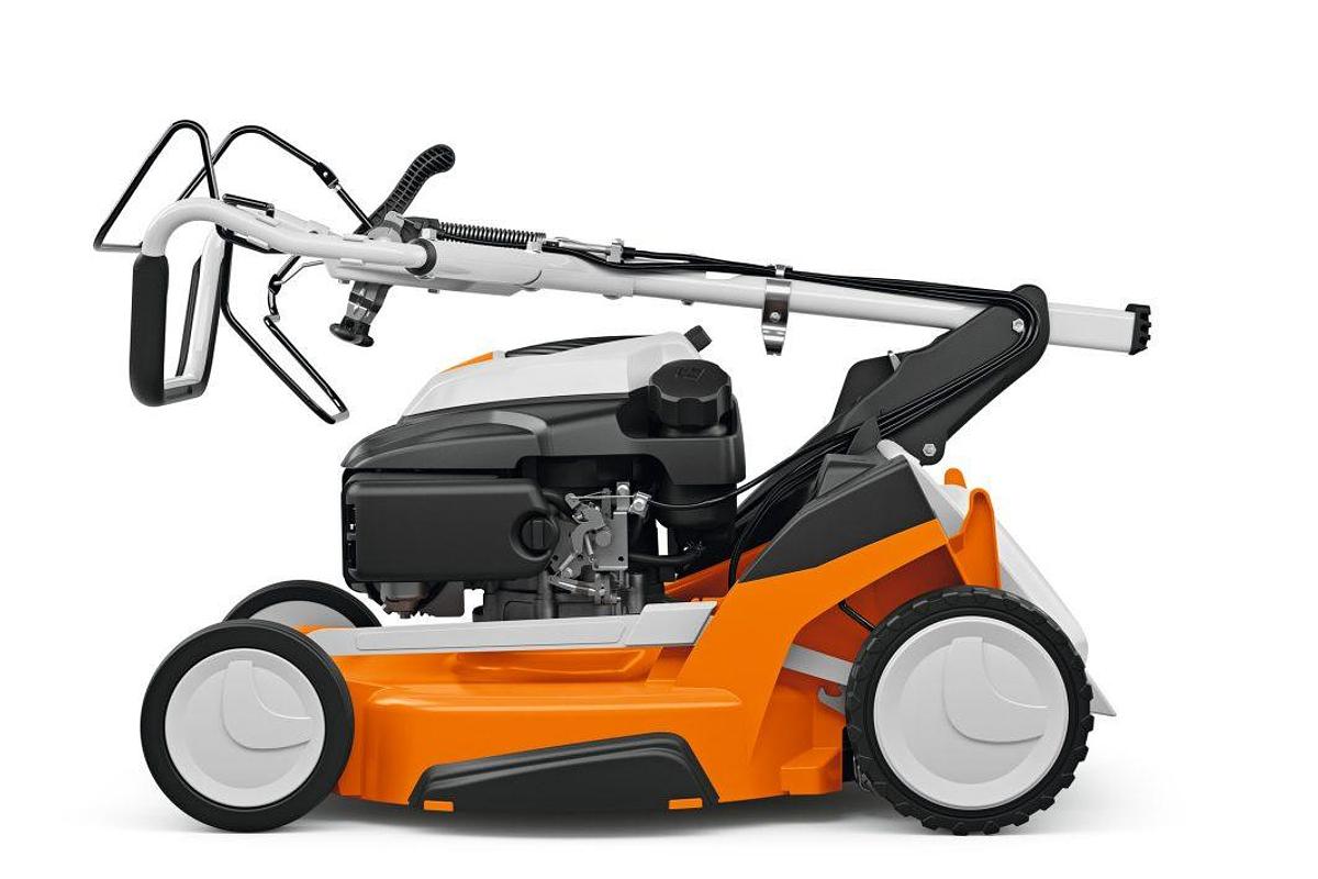 RM 655 VS Petrol Lawn Mower: 55 cm / 21.5" self-propelled high performance petrol lawn mower with 3-in-1 mowing system and blade brake clutch