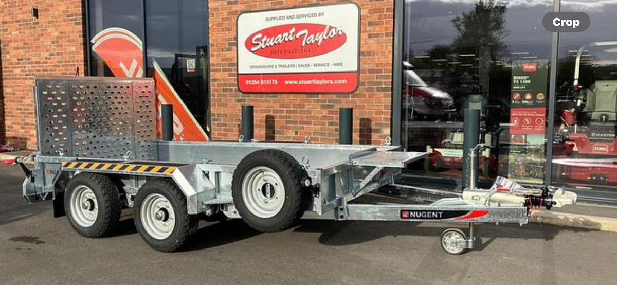 Used 2026 Nugent 10x6 Plant Trailer Beavertail ally floor