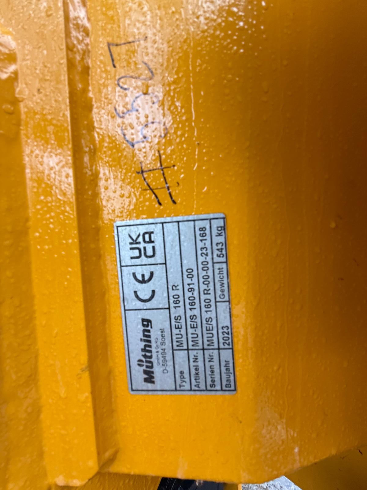 Used Muthing MU-E/S 160R Flail