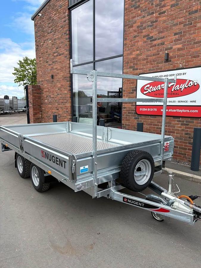 2026 Nugent F3720H 12X6 FLAT BED WITH ALLY FLOOR