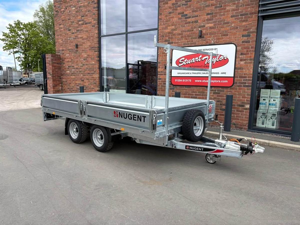2026 Nugent F3720H 12X6 FLAT BED WITH ALLY FLOOR