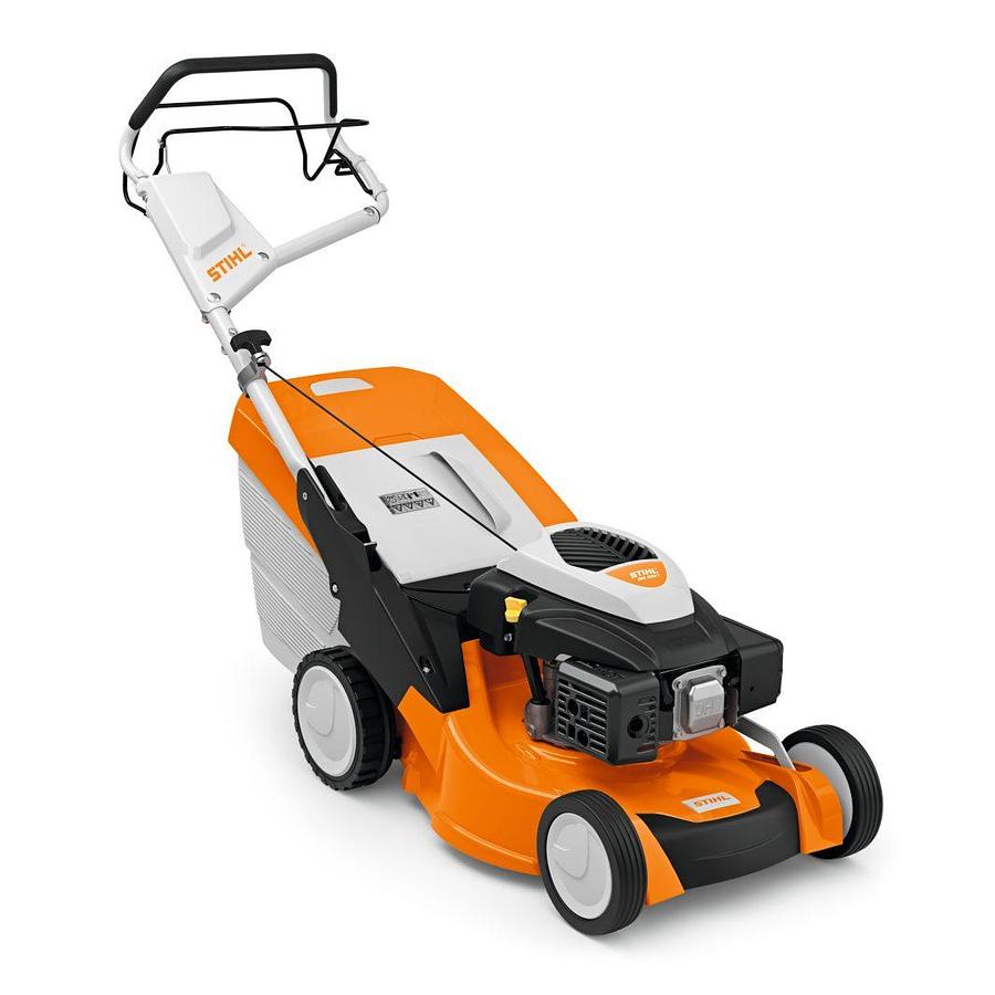 RM 650 T Petrol Lawn Mower: 48 cm / 19" singe-speed lawn mower with 3-in-1 mowing system