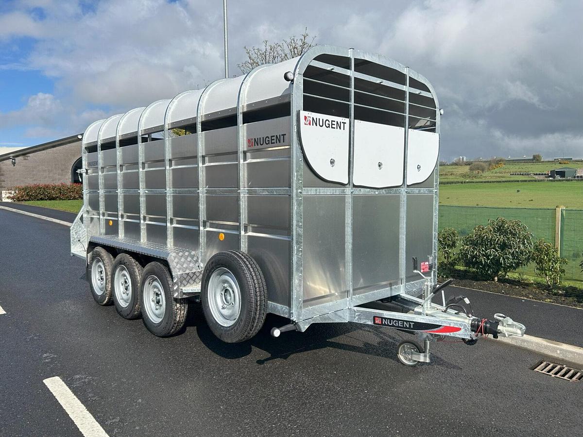 2026 Nugent Livestock Carrier with No Decks 14x6 Tri axle