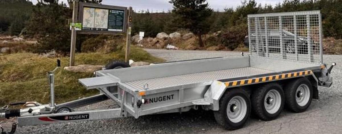 2026 Nugent 12x6 Plant Trailer with Ally Floor Tri Axle