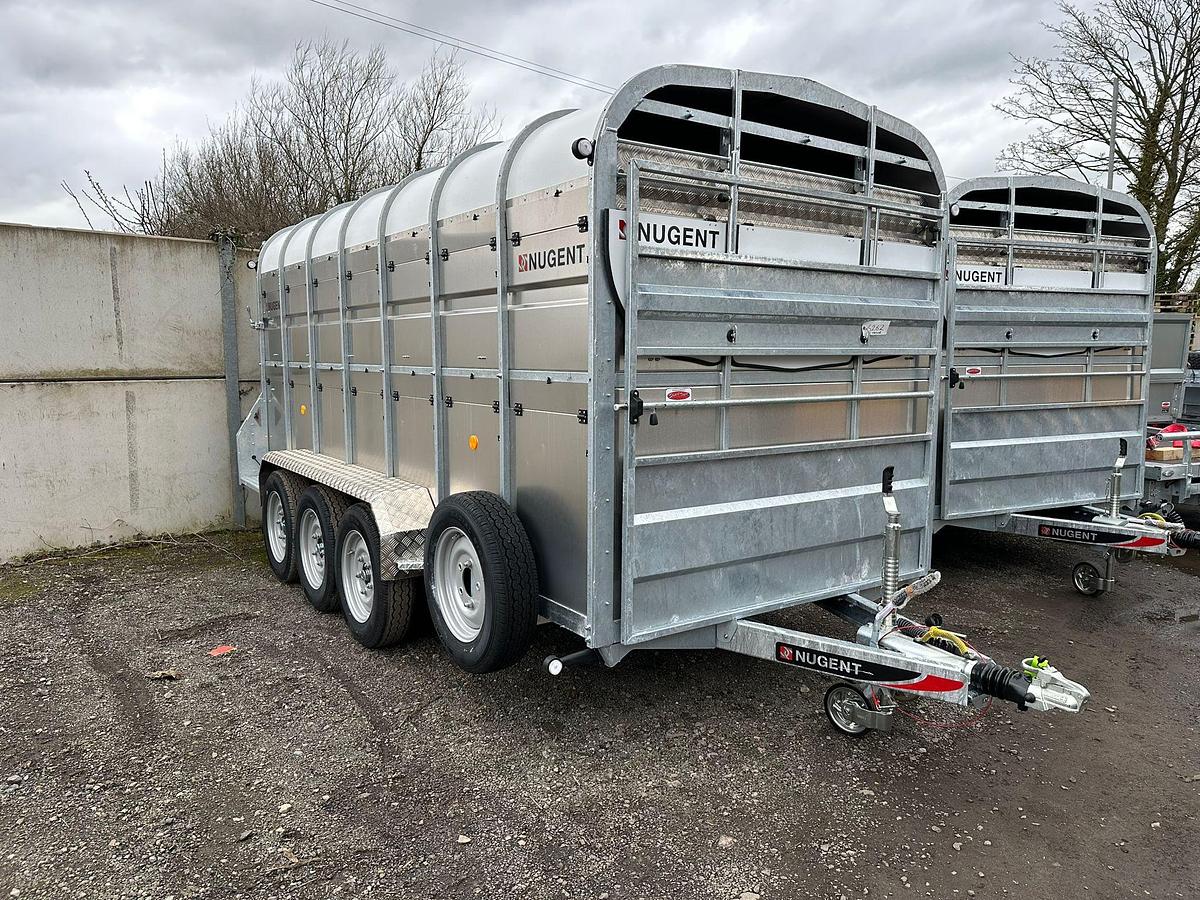 2026 Nugent Livestock Carrier with Decks 14x6 Tri axle