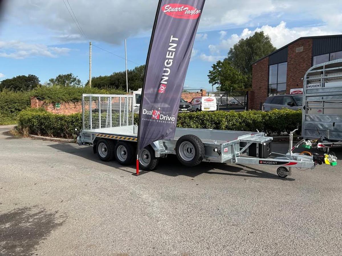 2026 Nugent 14x6 Plant Trailer with Ally Floor Tri Axle