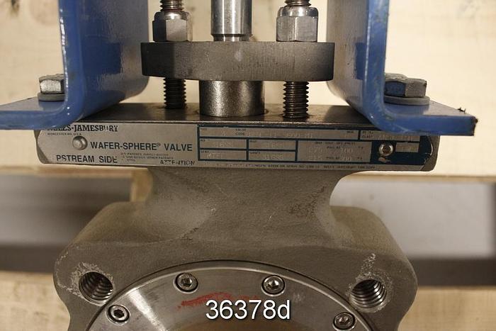 Used Neles Jamesbury 815L-11-3600-MT 3" Hand Operated Butterfly Valve #36378