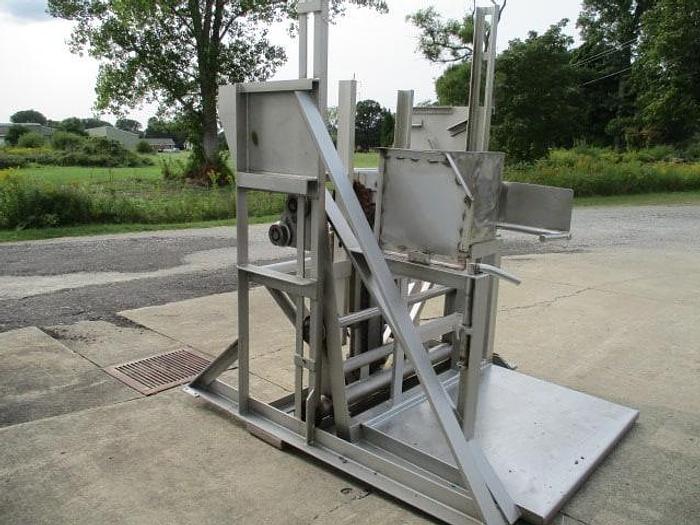 Used RMF Hydraulic Vat Dumper; Md#110, Two-Stage; 8' Dump Height