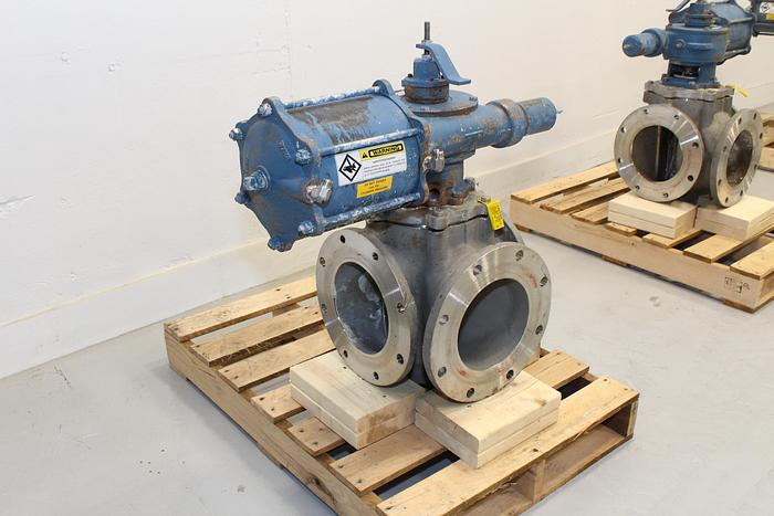 Used Dezurik 8" 3-way Air Operated Valve #43973