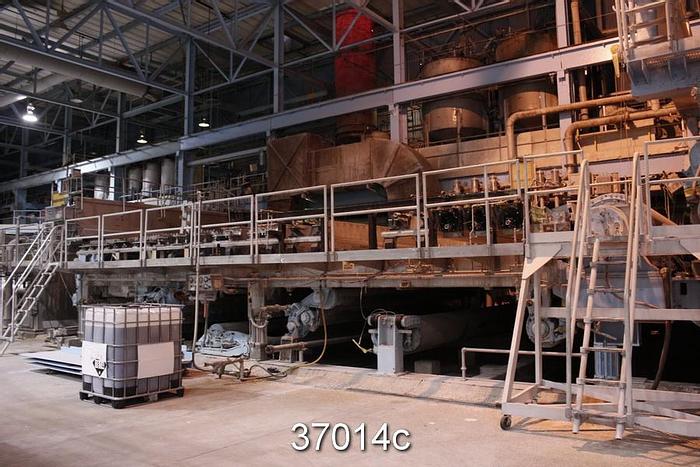 Used Metso 220" Trim Medium/Liner Fourdrinier Paper Machine #37014