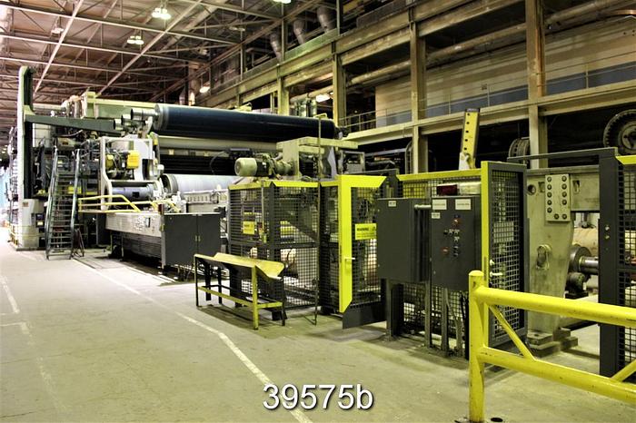 Used Valmet Opti-Reel Plus, 296" Web Width, 59" Diameter Drum, 40" Diameter Spools #39575