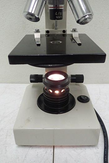 Used Unbranded L&M? Compact Student Monocular Microscope with 3 Objectives
