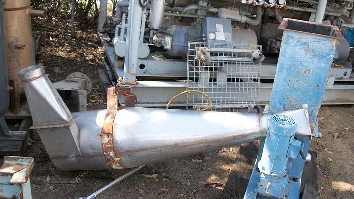 Used Separator, Cyclone, 17" x 20", S/st, Air, 45 Deg Cone #S740133