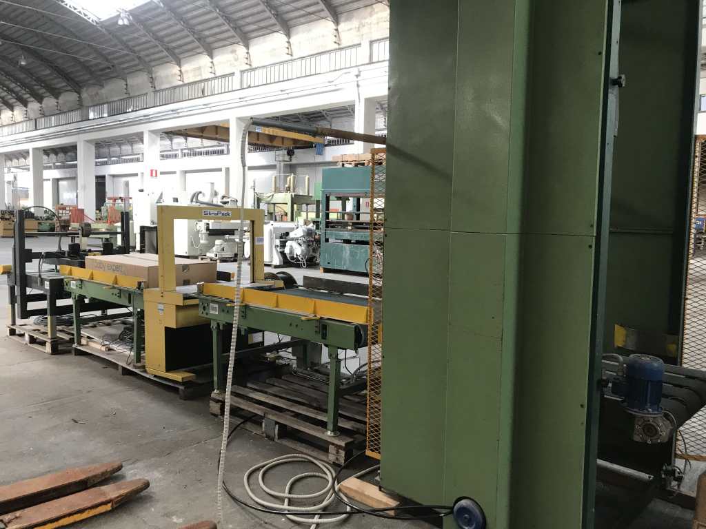 Usato Linea di imballaggio per lettini o simili con larghezza massima mm. 850