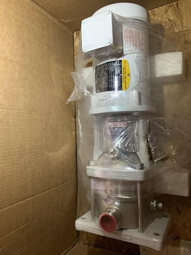 Used Grundfos CRN 3-4 A-P-G-E-HQQE Vertical Multistage Centrifugal Pump