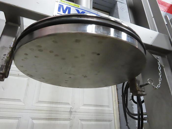 Used MYERS ENGINEERING HYDRAULIC RAM DISCHARGE PRESS