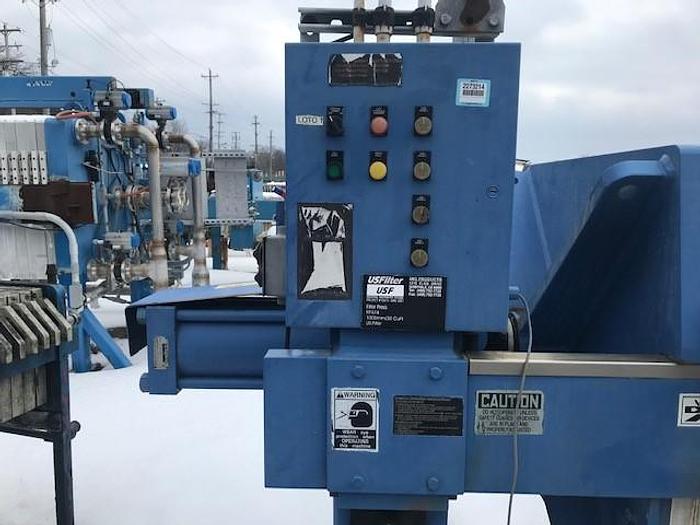 Used 30 CU. FT. US FILTER INDUSTRIAL WATER SYSTEMS FILTER PRESS - 1000 mm - CGR (#9936)