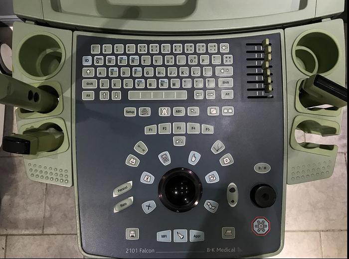 Gebraucht BK Medical 2101 Falcon Ultraschallgerät mit 3 Sonden und Sony Drucker