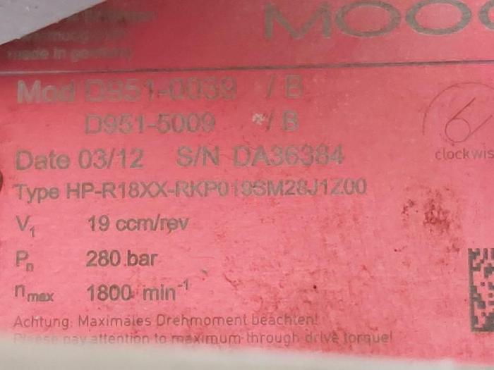 Gebraucht Hydraulikpumpe, Doppelradialkolbenpumpe, HP R18B1, HP R18XX, Moog, gebraucht