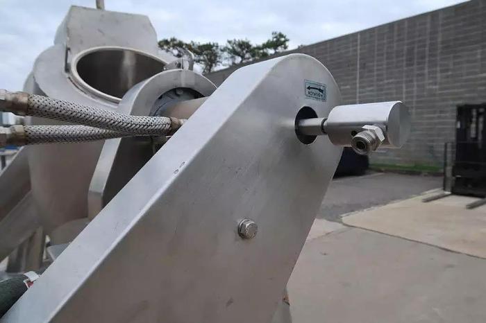 Used 1 CU. FT. PATTERSON KELLEY (P-K) TWIN SHELL VACUUM DRYER/BLENDER - 316 S/S - JACKETED