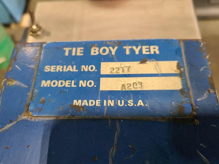 Used Tie Boy Tyer Model A203 FOR PARTS ONLY Twist Tie Machine Packaging Bundling Coils Hose & Cords