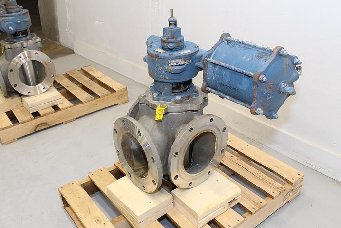 Used Dezurik 8" 3-way Air Operated Valve #43972