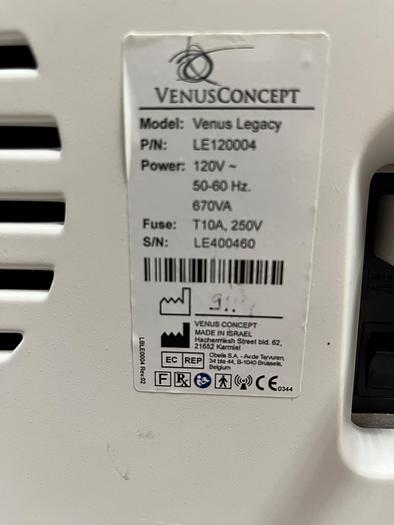 Used 2014 Venus Concepts Legacy ~ Excellent Condition ~ One Owner ~