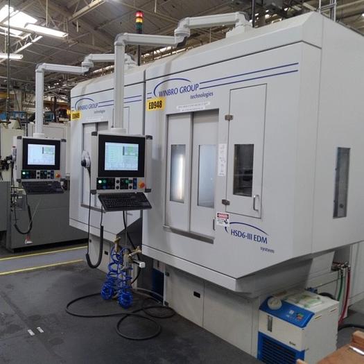 2018 2- AVAILABLE WINBRO MODEL HSD6-III HIGH SPEED 6 AXIS EDM DRILLING SYSTEMS