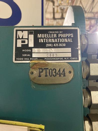 Used MPI INJECTION EQUIPMENT 54-20 WAX PRESS