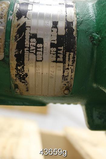 Used Fisher ET 1.5" Steam Valve #43659