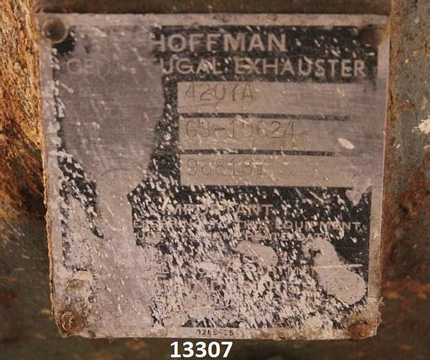 Used Hoffman 4207A Centrifugal Exhauster, 6 X 6 #13307