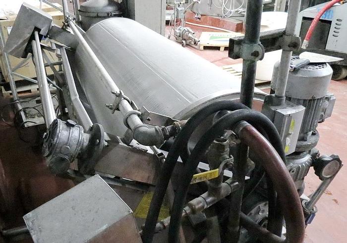 Used 27 in. x 59 in. PADOVAN ROTARY VACUUM DRUM FILTER – FROM WINE MFG (#9631)