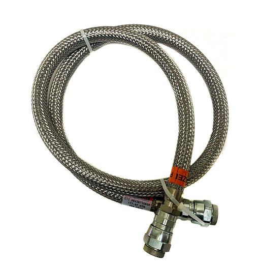 Used CTI KF16 Cryogenic Helium Hose Cryoline 8043075G060, Braided, SS 62" (8612)W